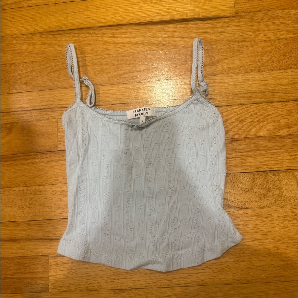 Frankie's Bikinis Light Blue Women's Top
